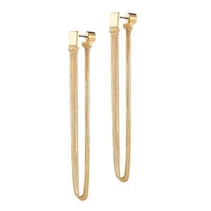 Chloe Drapes Earrings - Gold
